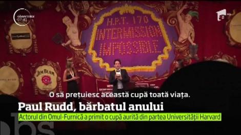 Paul Rudd, protagonistul din celebra peliculă Omul-Furnică, a fost numit bărbatul anului