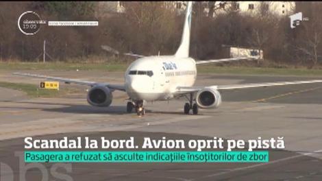 Un avion a ratat decolarea spre Italia, de pe aeroportul Otopeni. O pasageră a provocat un scandal monstru la bord
