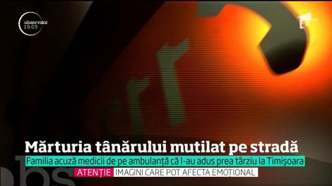 Acuzaţii grave după atacul sălbatic din Bumbeşti-Jiu. Tânărul înjunghiat în faţa unui bar şi-a pierdut piciorul pentru că a ajuns după şase ore la spital