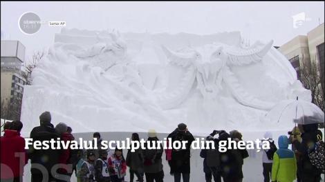 Festivalul sculpturilor din gheaţă s-a deschis în Japonia