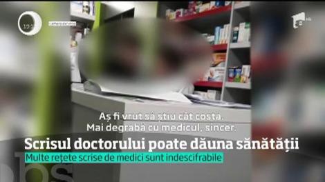 Scrisul doctorului poate dăuna sănătăţii! A păţit-o o mamă din Constanţa