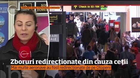 Curse care trebuiau să ajungă la aeroportul Otopeni, redirecţionate spre Constanţa şi Sibiu din cauza ceții