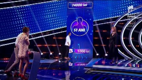 Runda 6.  "Guess My Age – Ghicește vârsta"! Geanina şi Eduard merg în runda finala cu 64.000 de RON
