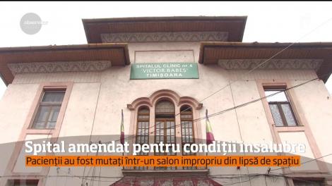Spitalul de Boli Infecţioase "Victor Babeş" din Timişoara, amendat cu 5.000 de lei!