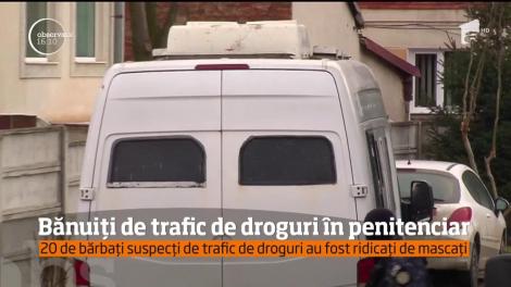 Douăzeci de suspecţi de trafic de droguri în penitenciare au fost ridicaţi de mascaţi