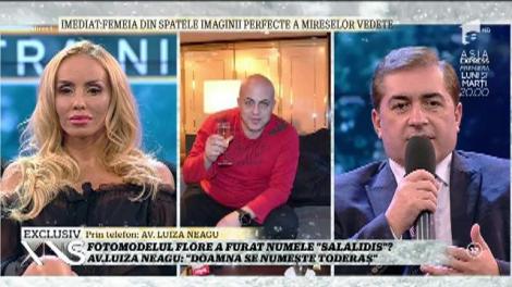 Luiza Neagu, avocata văduvei Andreia Patrichi Salalidis: "Doamna Flore se numeşte Toderaş, nu Salalidis!"