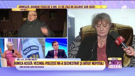 Soția polițistului contraatacă: "Soțul meu l-a certat, nu l-a bătut"