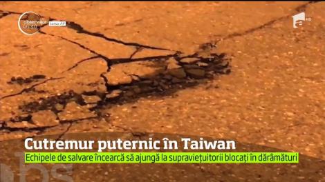 Un cutremur puternic a devastat un oraş cu 100.000 de locuitori din estul insulei Taiwan