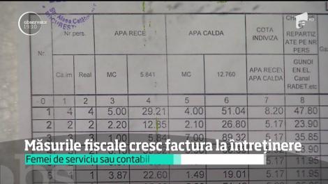 Revoluţia Fiscală ar putea creşte factura la întreţinere