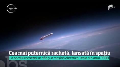 Cea mai puternică rachetă construită vreodată a fost lansată de la centrul spaţial Kennedy din Florida