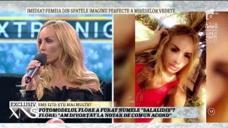 Flore Salalidis: "Fostul meu soţ şi-a dat acordul să folosesc numele"