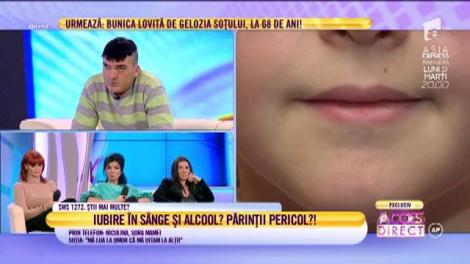 Iubire în sânge și alcool! Asta văd, zilnic, două fetițe, acasă: "Mă lua la omor că mă uităm la alții. Tot ce găsea în casă spărgea cu mine"