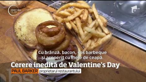 Concept inedit de Valentine's Day: burgerul de logodnă