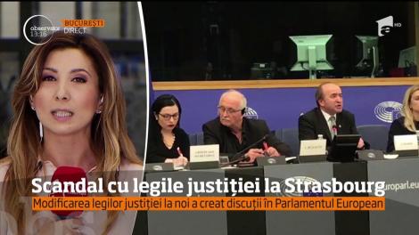 Scandal pe legile justiției din România, în plenul Parlamentului European
