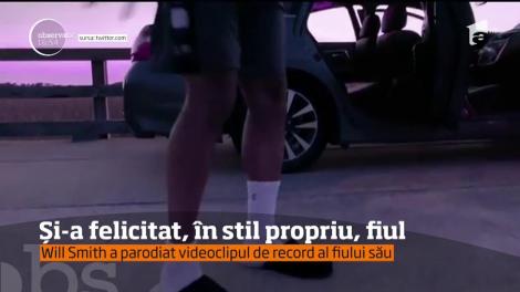 Will Smith a găsit o modalitate foarte amuzantă pentru a-şi felicita fiul pentru o mare reuşită