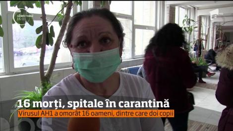 Bilanţul deceselor provocate de gripă a ajuns la 16 oameni. Sute de persoane sunt internate cu acelaşi diagnostic