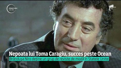 Nepoata lui Toma Caragiu, zeița modei, la New York. Românca le vorbeste americanilor despre talentul unchiului ei. A jucat, alături de actorul Amza Pellea, în "Nea Mărin Miliardar"