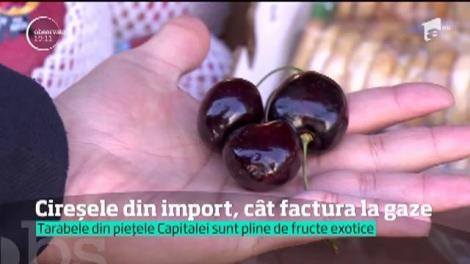 Avem pe tarabe cele mai scumpe cireşe din lume! Kilogramul ajunge şi la 200 de lei