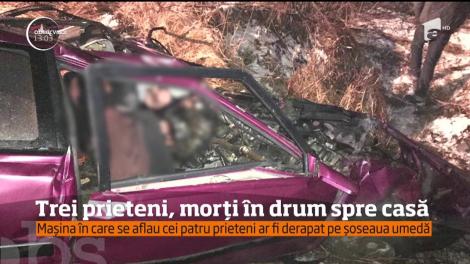 Trei prieteni au murit într-un accident grav, în drum spre casă