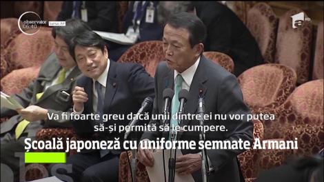 Uniforme Armani la o şcoală primară de stat din Tokyo