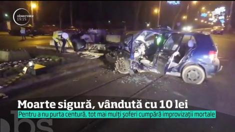 Sunt şoferi care îşi cumpără moartea cu 10 lei! Dispozitivul periculos care ţine locul centurii de siguranţă