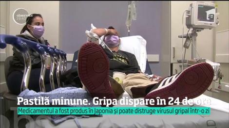 Japonezii au descoperit pastila care elimină virusul gripal într-o singură zi