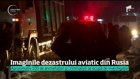 Imaginile dezastrului aviatic din Rusia