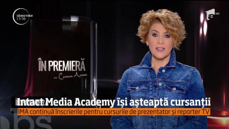Intact Media Academy continuă &icirc;nscrierile pentru prima serie din acest an la cursurile de Prezentator şi Reporter TV
