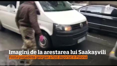 Fostul preşedinte georgian Mihail Sacaşvili, unul dintre liderii opoziţiei din Ucraina, a fost deportat în Polonia.