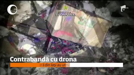 Contrabandă de țigări cu drona, la frontiera dintre Republica Moldova și România