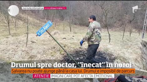 Situaţie dramatică pentru un bătrân. Săptămânal, omul este dus la spital cu o căruţă