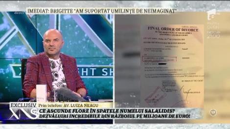 Flore este acuzată că s-a căsătorit cu Salalidis în timp ce era măritată, la Braşov, cu omul de afaceri Tiberiu Toderaşcu