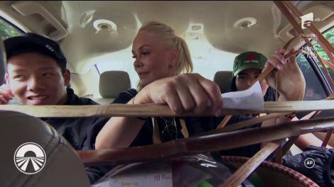 Probleme în competiția „Asia Express”. Daniela Crudu are un mic accident din cauza greutății cobiliței