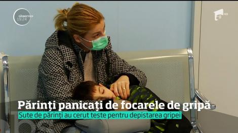 Părinții, panicați de focarele de gripă. Cu copiii în braţe, au dat buzna în spitale