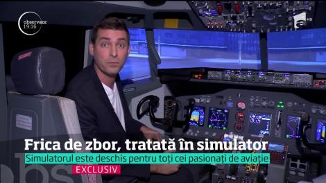 Frica de zbor, tratată în simulator