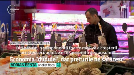 România înregistrează cifre record la creştere economică, dar şi creşteri de preţuri record