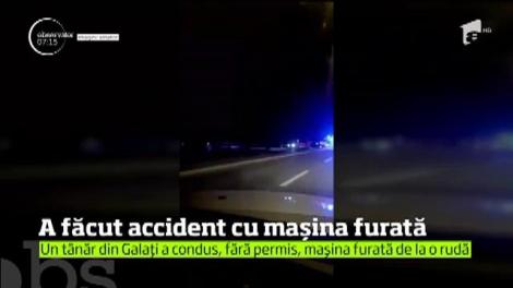 Un tânăr din Galaţi a reuşit în doar 30 de minute să încalce mai multe reguli de circualţie