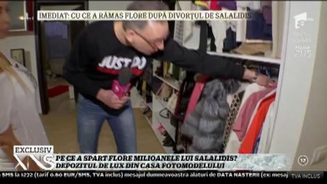 Pe ce a spart Flore milioanele lui Salalidis? Depozitul de lux din casa fotomodelului