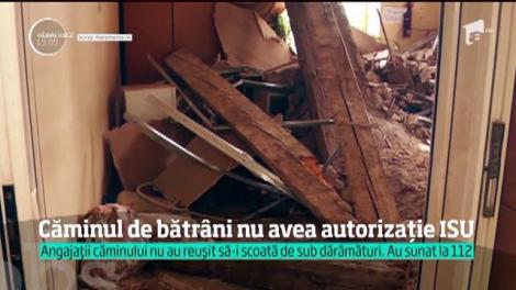 Scene terifiante într-un azil din Sighetu Marmaţiei. Tavanul s-a prăbuşit, iar 120 de oameni au trăit clipe de panică