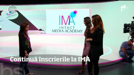 Intact Media Academy, şcoala de televiziune a trustului nostru, continuă înscrierile pentru prima serie din acest an a cursurilor de Prezentator şi Reporter TV
