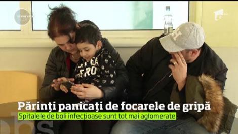 Epidemia de gripă a creat panică mai ales printre mame