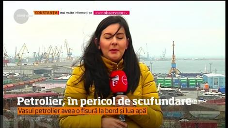 Alertă în Portul Agigea! O navă care transporta petrol a început să ia apă