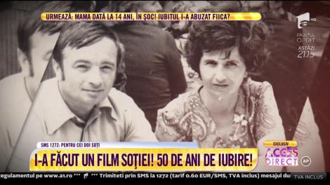 50 de ani de iubire! Soțul i-a făcut cadou un film în care prezintă cele mai frumoase clipe petrecute împreună