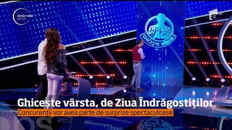 De Ziua Îndrăgostiților, opt perechi îşi vor face apariţia pe scena show-ului "Guess My Age - Ghicește vârsta"