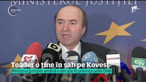 Ministrul Justiţiei amână o decizie în privința șefei DNA