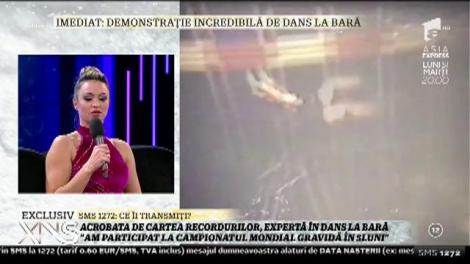 Nadia Buduruși, acrobata de Cartea Recordurilor, expertă în dans la bară: "Am participat la campionatul mondial gravidă în cinci luni"
