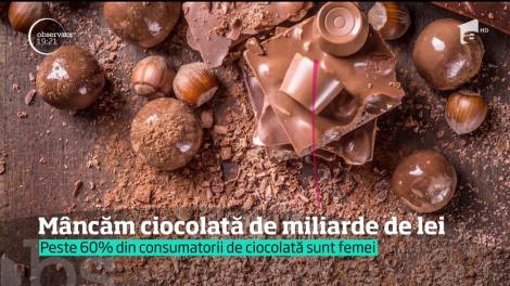 Ciocolata, lux sau necesitate? Românii dau un miliard de euro pe an pe răsfățul mileniului