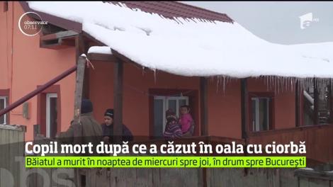 Șocant! Copil mort după ce a căzut în oala clocotită cu ciorbă!