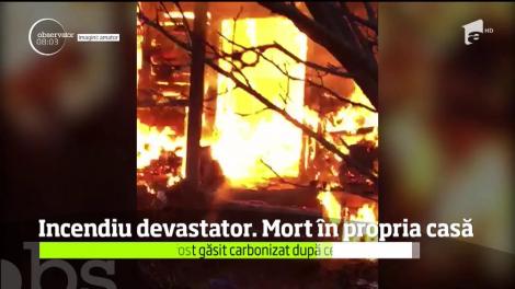 Moarte suspectă într-un incendiu din judeţul Sălaj