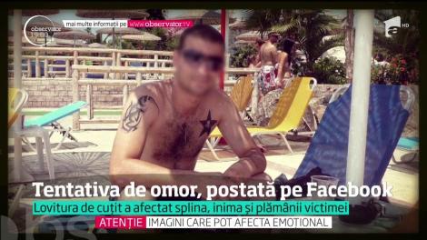 A vrut să ucidă în văzul tuturor, pe Facebook! Un tânăr din Târgu Jiu a pus pe internet filmul unui atac sângeros